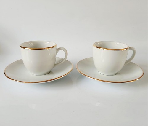 Apilco white and gold french - and,